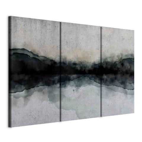 ⁨Picture - Mountain surface of the lake (3-piece) (size 90x60)⁩ at Wasserman.eu