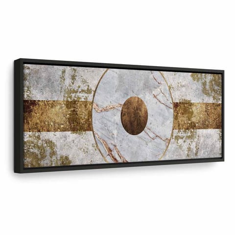 ⁨Obraz - Magiczne oko (1-częściowy) wąski (rozmiar 120x40, wykończenie W ramie drewnianej czarnej)⁩ w sklepie Wasserman.eu