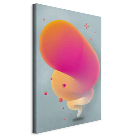 ⁨Obraz - Różowa smuga (1-częściowy) pionowy (rozmiar 60x90, wykończenie Standard)⁩ w sklepie Wasserman.eu