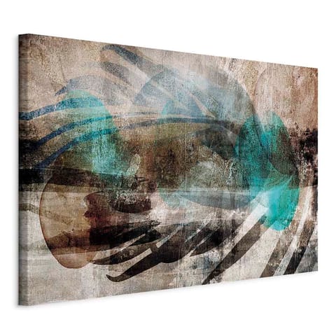 ⁨Obraz - Abstrakcyjny pióropusz (1-częściowy) szeroki (rozmiar 90x60, wykończenie Na płótnie włoskim)⁩ w sklepie Wasserman.eu