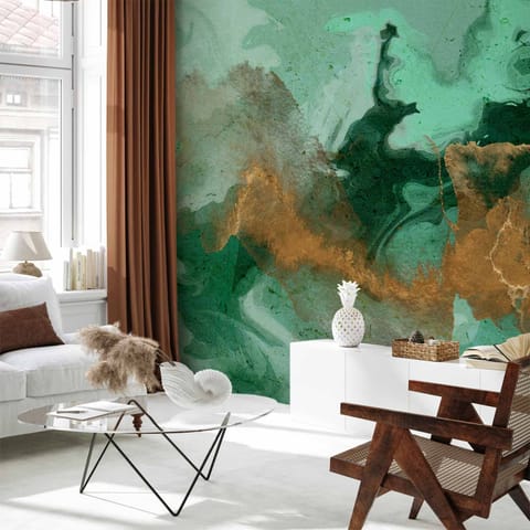 ⁨Self-adhesive wall mural - Malachite game (size 392x280)⁩ at Wasserman.eu