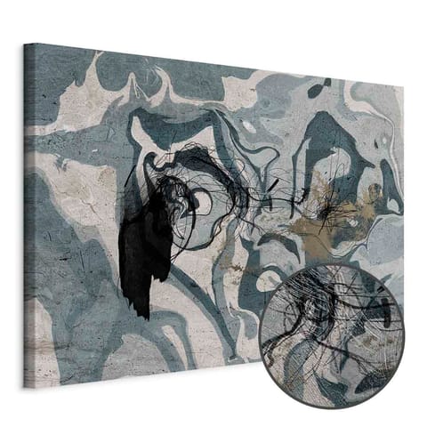 ⁨Obraz - Marmurkowa refleksja (1-częściowy) szeroki (rozmiar 30x20, wykończenie Premium Print)⁩ w sklepie Wasserman.eu