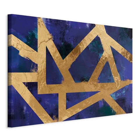 ⁨Image - Gold geometry (1-piece) wide (size 120x80)⁩ at Wasserman.eu
