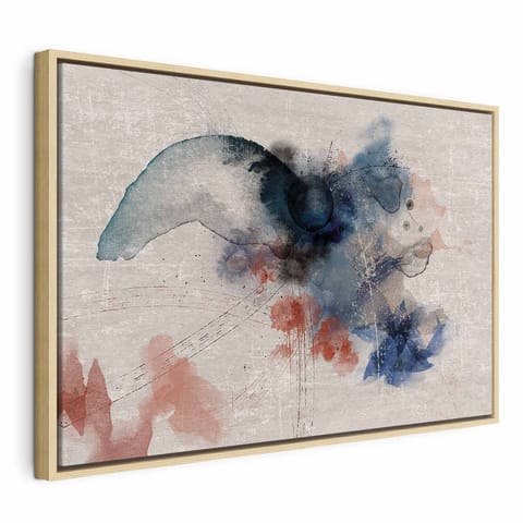 ⁨Obraz - Kapryśna natura (1-częściowy) szeroki (rozmiar 120x80, wykończenie W ramie drewnianej naturalnej)⁩ w sklepie Wasserman.eu