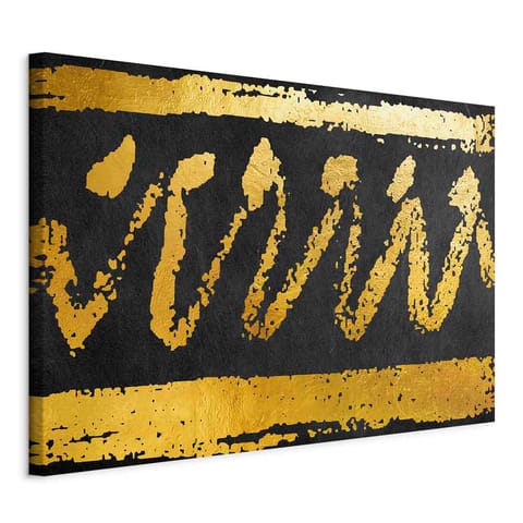 ⁨Obraz - Złota pieczęć (1-częściowy) szeroki (rozmiar 60x40, wykończenie Standard)⁩ w sklepie Wasserman.eu