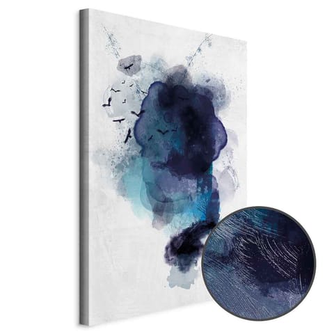 ⁨Obraz - Błękitne wspomnienie (1-częściowy) pionowy (rozmiar 80x120, wykończenie Premium Print)⁩ w sklepie Wasserman.eu