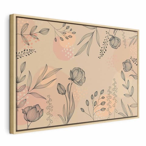 ⁨Obraz - Ciepłe kolory natury (rozmiar 90x60, wykończenie W ramie drewnianej naturalnej)⁩ w sklepie Wasserman.eu