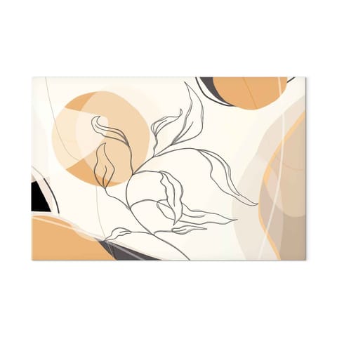 ⁨Obraz - Pejzaż z listkiem (rozmiar 90x60, wykończenie Akustyczny)⁩ w sklepie Wasserman.eu