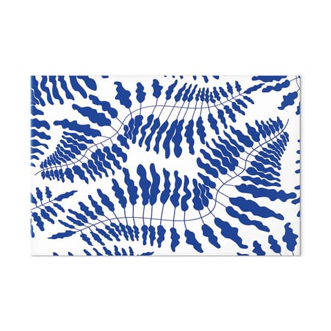 ⁨Obraz - Kobaltowa paproć (rozmiar 90x60, wykończenie Premium Print)⁩ w sklepie Wasserman.eu