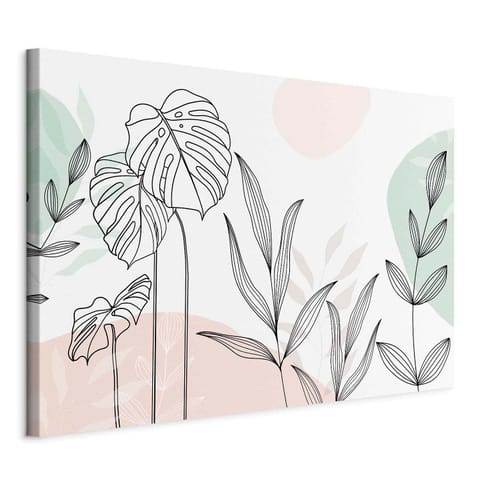 ⁨Obraz - Line art w pastelach (rozmiar 90x60, wykończenie Standard)⁩ w sklepie Wasserman.eu