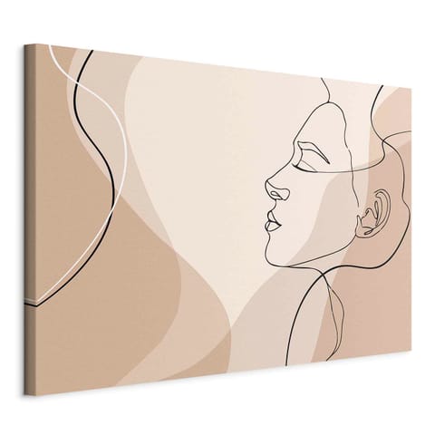 ⁨Obraz - Kobieca linia (rozmiar 120x80, wykończenie Standard)⁩ w sklepie Wasserman.eu