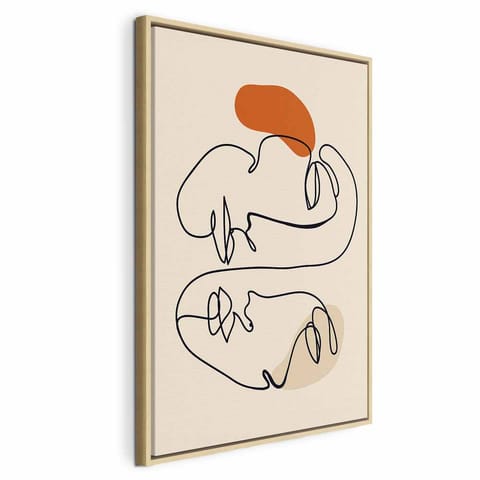 ⁨Obraz - Słoneczne połączenie (1-częściowy) pionowy (rozmiar 60x90, wykończenie W ramie drewnianej naturalnej)⁩ w sklepie Wasserman.eu