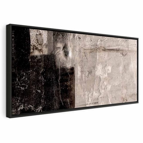 ⁨Obraz - Kopalnia Salomona (1-częściowy) szeroki (rozmiar 120x60, wykończenie W ramie drewnianej czarnej)⁩ w sklepie Wasserman.eu