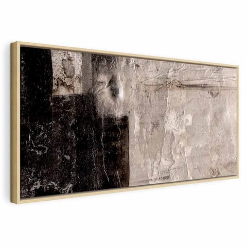 ⁨Obraz - Kopalnia Salomona (1-częściowy) szeroki (rozmiar 60x30, wykończenie W ramie drewnianej naturalnej)⁩ w sklepie Wasserman.eu