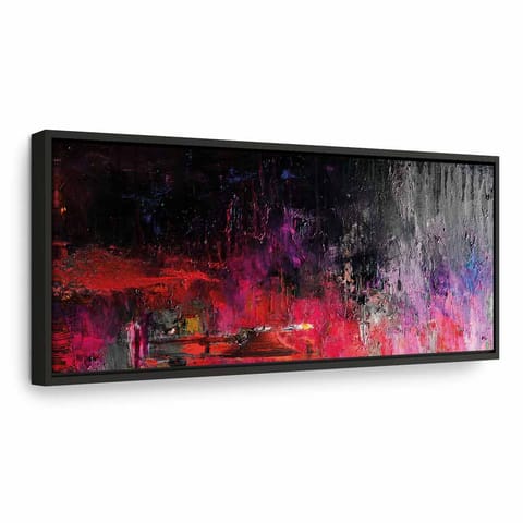 ⁨Obraz - Gorący sierpień (1-częściowy) wąski (rozmiar 150x50, wykończenie W ramie drewnianej czarnej)⁩ w sklepie Wasserman.eu