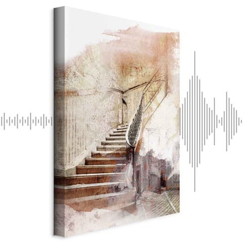 ⁨Obraz - Sekretne schody (1-częściowy) pionowy (rozmiar 20x30, wykończenie Akustyczny)⁩ w sklepie Wasserman.eu