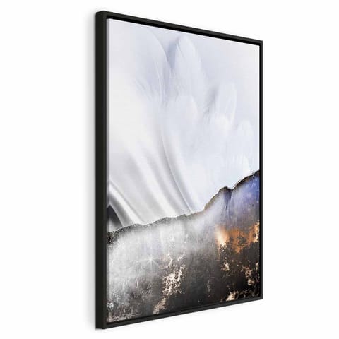 ⁨Obraz - Anioł stróż (1-częściowy) pionowy (rozmiar 80x120, wykończenie W ramie drewnianej czarnej)⁩ w sklepie Wasserman.eu