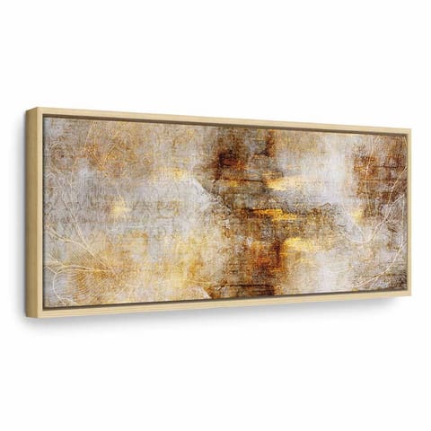 ⁨Obraz - Magia luksusu (1-częściowy) wąski (rozmiar 90x30, wykończenie W ramie drewnianej naturalnej)⁩ w sklepie Wasserman.eu