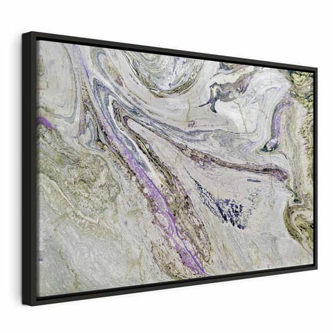 ⁨Obraz - Kolorowa skała (1-częściowy) szeroki - trzeci wariant (rozmiar 60x40, wykończenie W ramie drewnianej czarnej)⁩ w sklepie Wasserman.eu