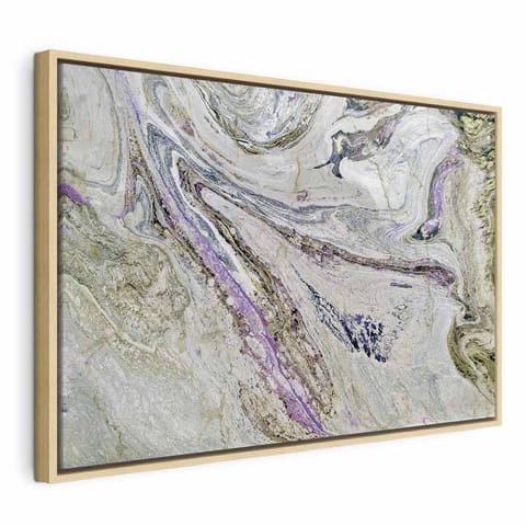 ⁨Obraz - Kolorowa skała (1-częściowy) szeroki - trzeci wariant (rozmiar 90x60, wykończenie W ramie drewnianej naturalnej)⁩ w sklepie Wasserman.eu