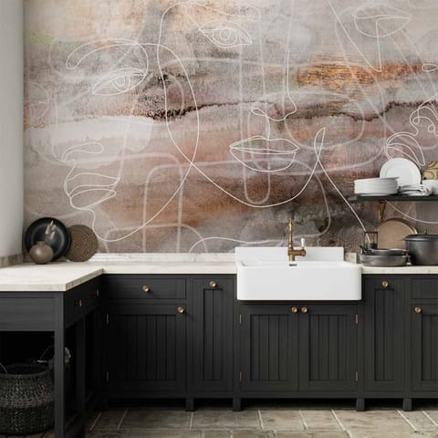 ⁨Fototapeta - Przenikające twarze (rozmiar 350x256, wykończenie Wodoodporna)⁩ w sklepie Wasserman.eu