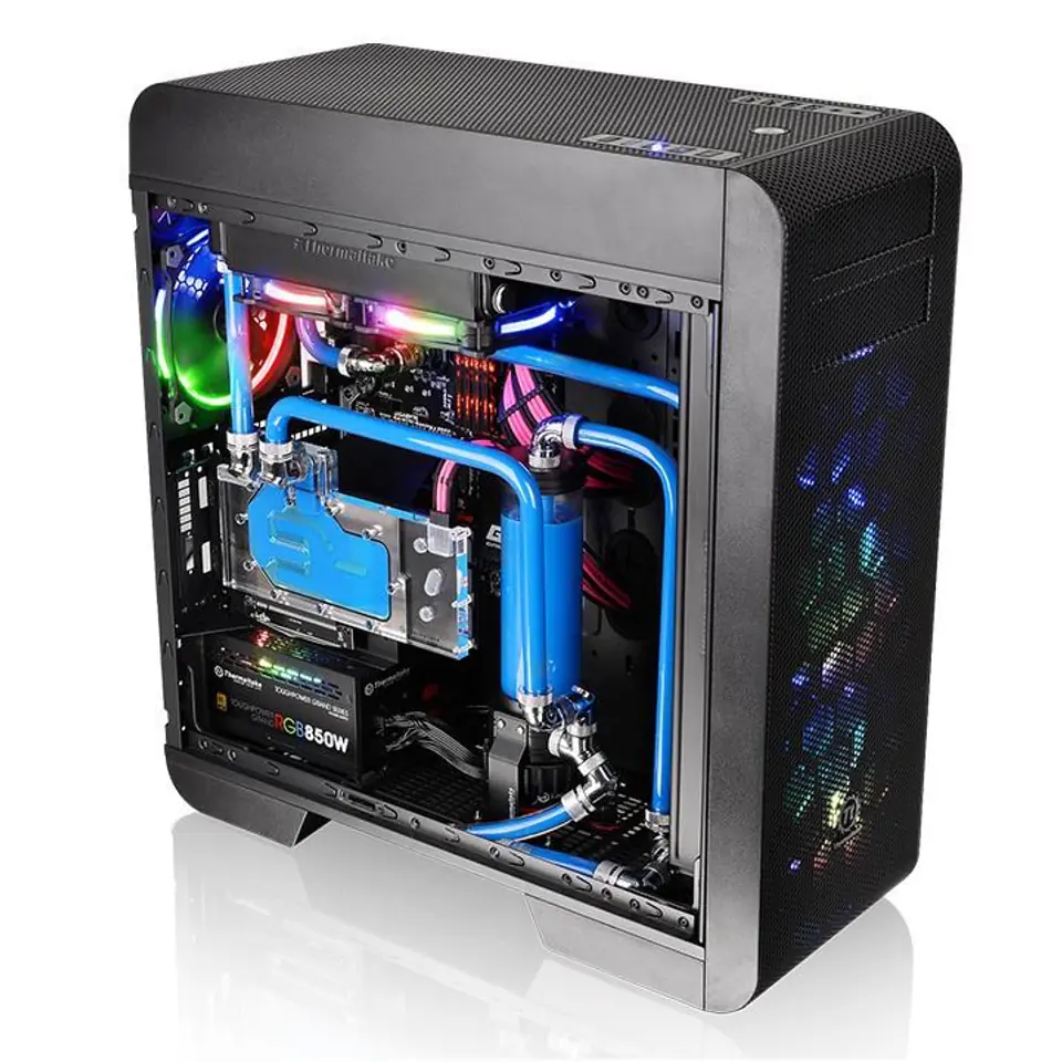 ⁨Obudowa Thermaltake Core V71 TG CA-1B6-00F1WN-04 (ATX, Extended ATX, Micro ATX, Mini ITX; kolor czarny)⁩ w sklepie Wasserman.eu