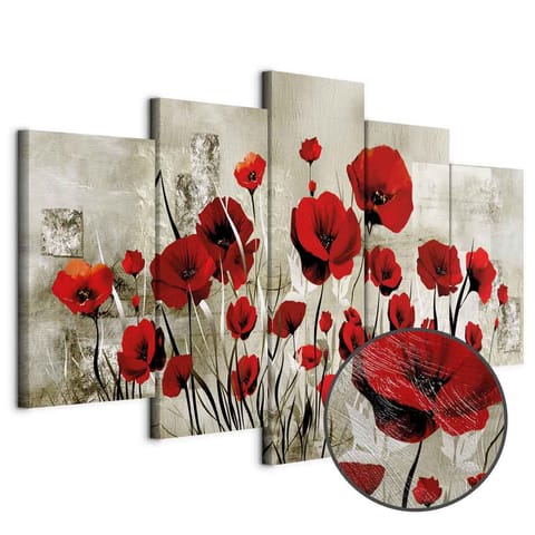 ⁨Obraz - Szkarłatne pole (rozmiar 200x100, wykończenie Premium Print)⁩ w sklepie Wasserman.eu