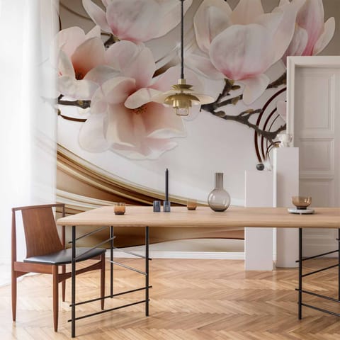 ⁨Fototapeta - Fale Magnolii (rozmiar 500x350, wykończenie Wodoodporna)⁩ w sklepie Wasserman.eu