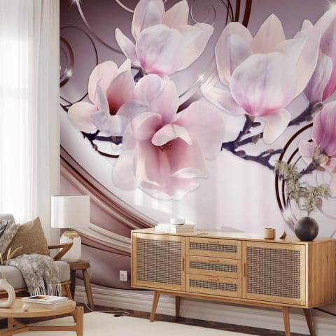 ⁨Fototapeta - Spotkanie z Magnolią (rozmiar 500x350, wykończenie Premium)⁩ w sklepie Wasserman.eu