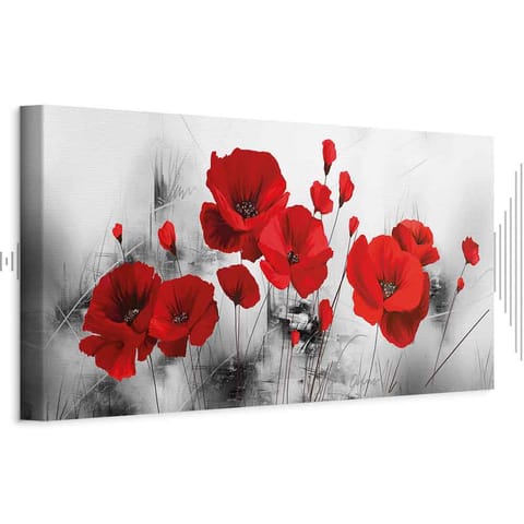 ⁨Obraz - Szary ogród (rozmiar 120x40, wykończenie Akustyczny)⁩ w sklepie Wasserman.eu