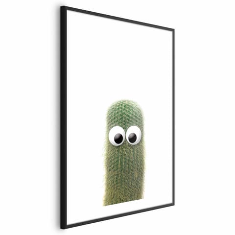 ⁨Plakat - Kłujący przyjaciel (rozmiar 60x90, wykończenie Rama czarna z marginesem)⁩ w sklepie Wasserman.eu