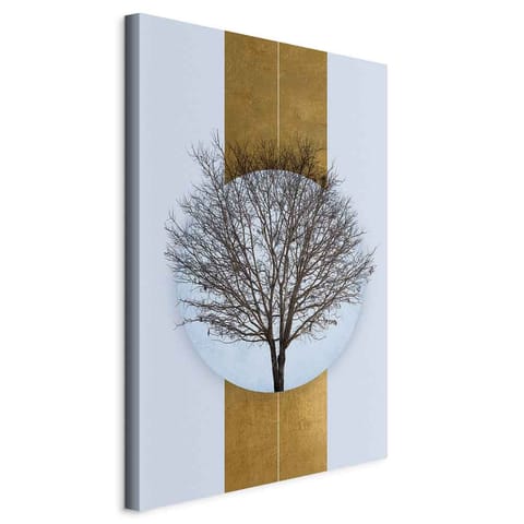 ⁨Obraz - Koło natury (1-częściowy) - gałęzie drzewa w kulistej kompozycji (rozmiar 20x30, wykończenie Standard)⁩ w sklepie Wasserman.eu