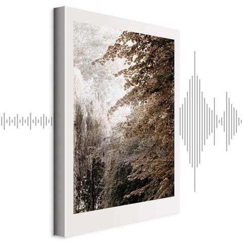 ⁨Obraz - Park w sepii (1-częściowy) pionowy (rozmiar 20x30, wykończenie Akustyczny)⁩ w sklepie Wasserman.eu