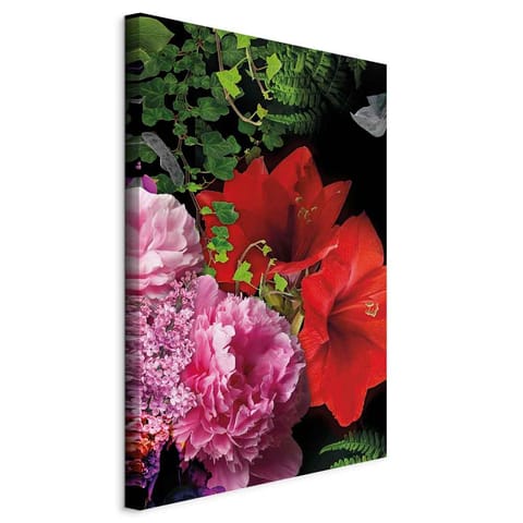 ⁨Obraz - Kwiatowa symfonia (1-częściowy) pionowy (rozmiar 80x120, wykończenie Na płótnie włoskim)⁩ w sklepie Wasserman.eu