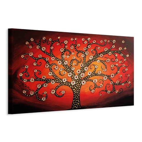 ⁨Painting - Fire tree (1-piece) narrow (size 150x50)⁩ at Wasserman.eu