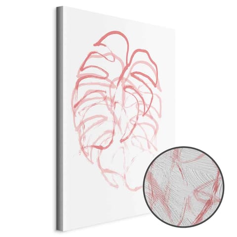 ⁨Obraz - Monstera w ruchu (1-częściowy) pionowy (rozmiar 40x60, wykończenie Premium Print)⁩ w sklepie Wasserman.eu