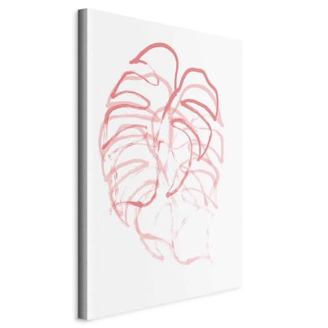 ⁨Obraz - Monstera w ruchu (1-częściowy) pionowy (rozmiar 60x90, wykończenie Na płótnie włoskim)⁩ w sklepie Wasserman.eu