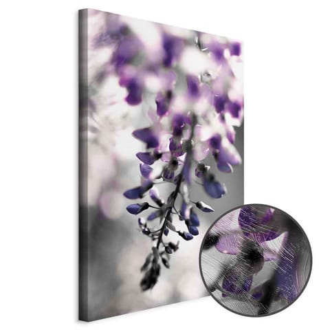 ⁨Obraz - Fioletowe dzwonki (1-częściowy) pionowy (rozmiar 80x120, wykończenie Premium Print)⁩ w sklepie Wasserman.eu