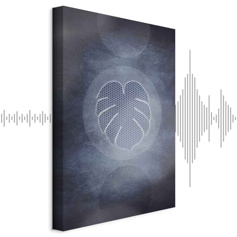 ⁨Obraz - Niezwykła monstera (1-częściowy) pionowy (rozmiar 40x60, wykończenie Akustyczny)⁩ w sklepie Wasserman.eu