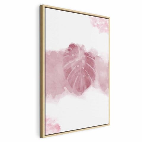 ⁨Obraz - Tropikalna mgła (1-częściowy) pionowy (rozmiar 80x120, wykończenie W ramie drewnianej naturalnej)⁩ w sklepie Wasserman.eu