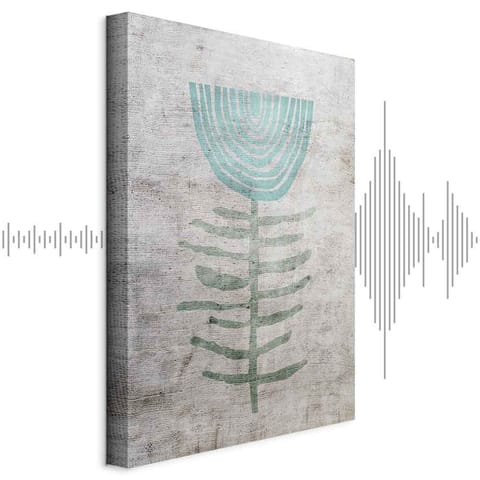 ⁨Obraz - Niebieska lilia (1-częściowy) pionowy (rozmiar 80x120, wykończenie Akustyczny)⁩ w sklepie Wasserman.eu