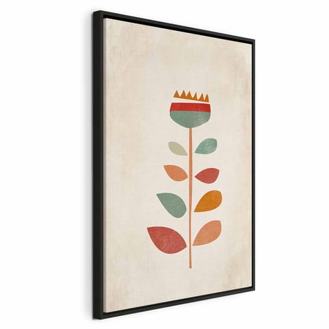 ⁨Obraz - Królowa kwiatów (1-częściowy) pionowy (rozmiar 80x120, wykończenie W ramie drewnianej czarnej)⁩ w sklepie Wasserman.eu