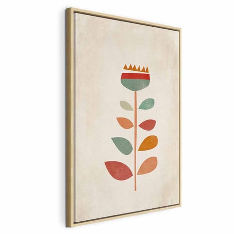 ⁨Obraz - Królowa kwiatów (1-częściowy) pionowy (rozmiar 40x60, wykończenie W ramie drewnianej naturalnej)⁩ w sklepie Wasserman.eu