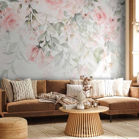 ⁨Wall mural - Waterfall of roses - the first variant (size 200x140)⁩ at Wasserman.eu