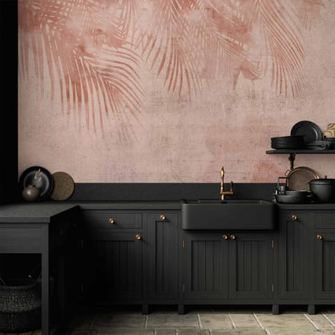 ⁨Fototapeta - Różowe palmy (rozmiar 250x175, wykończenie Wodoodporna)⁩ w sklepie Wasserman.eu