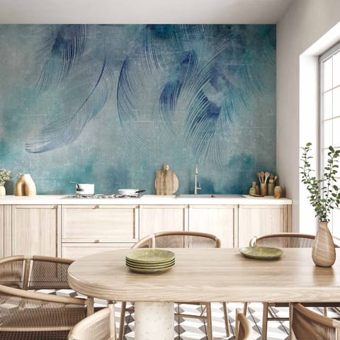 ⁨Fototapeta - Błękitny Amor (rozmiar 150x105, wykończenie Wodoodporna)⁩ w sklepie Wasserman.eu