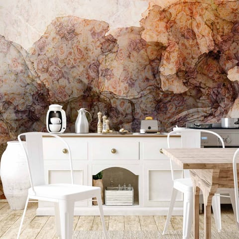 ⁨Fototapeta - Różami utkane (rozmiar 250x175, wykończenie Wodoodporna)⁩ w sklepie Wasserman.eu