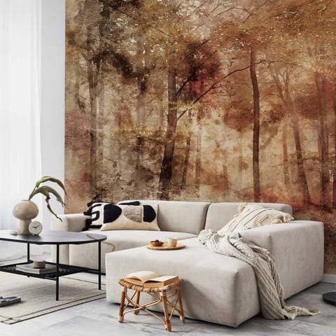 ⁨Fototapeta - Zagubiony w lesie (rozmiar 294x210, wykończenie Samoprzylepna)⁩ w sklepie Wasserman.eu