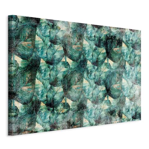 ⁨Obraz - Zielone myśli (1-częściowy) szeroki (rozmiar 60x40, wykończenie Standard)⁩ w sklepie Wasserman.eu