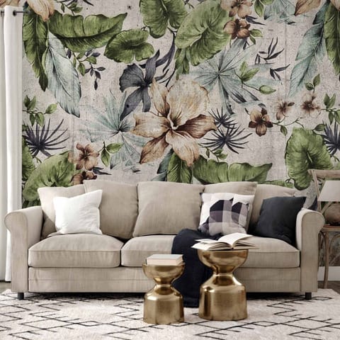 ⁨Fototapeta - Roślinność miasta - pierwszy wariant (rozmiar 300x210, wykończenie Standard)⁩ w sklepie Wasserman.eu